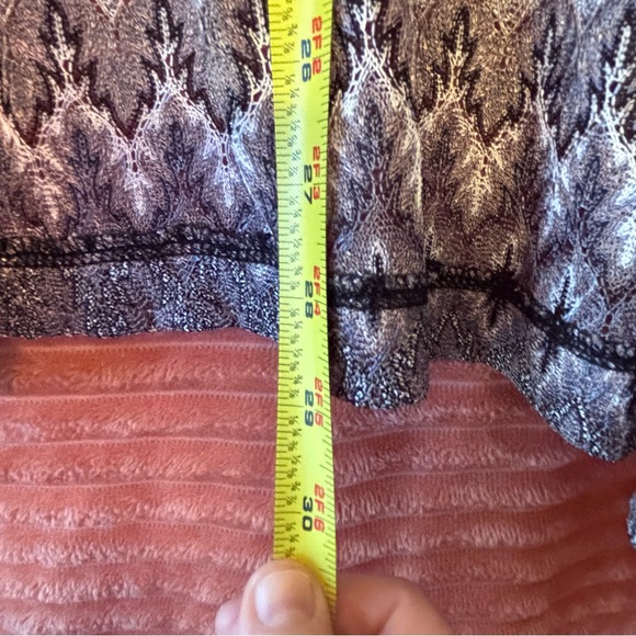 Chico's Black and Gold Patterned very lightweight jacket. - Picture 3 of 9